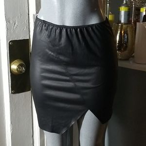 Faux leather forever 21 skirt